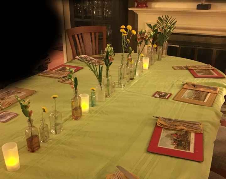 Advice on using wood slices in centerpiece