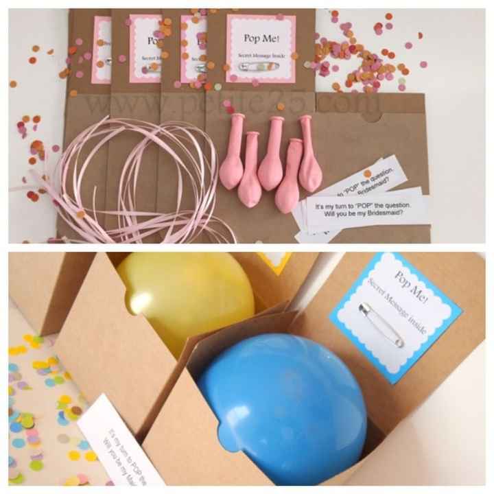 Ideas on how to ask your Bridal Party