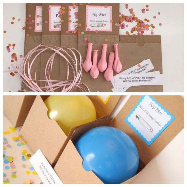 Ideas on how to ask your Bridal Party