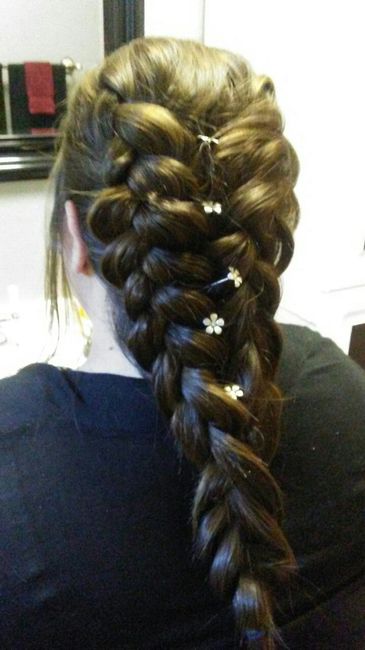 Hair and makeup trail yesterday!