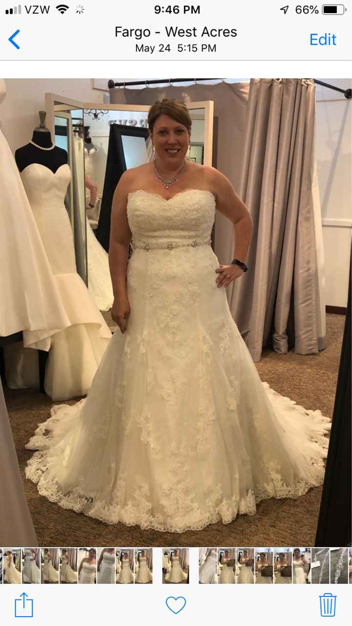 How to hem a lace wedding dress. Allure 9564 - 1