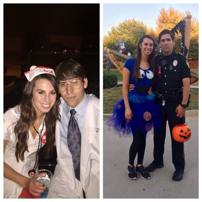 Happy Halloween post a pic of you and your fiancé in costumes