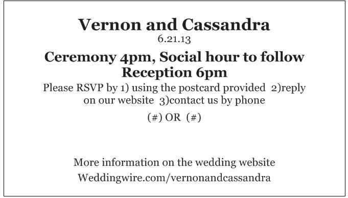 Drafts of RSVPs done...thoughts/corrections?