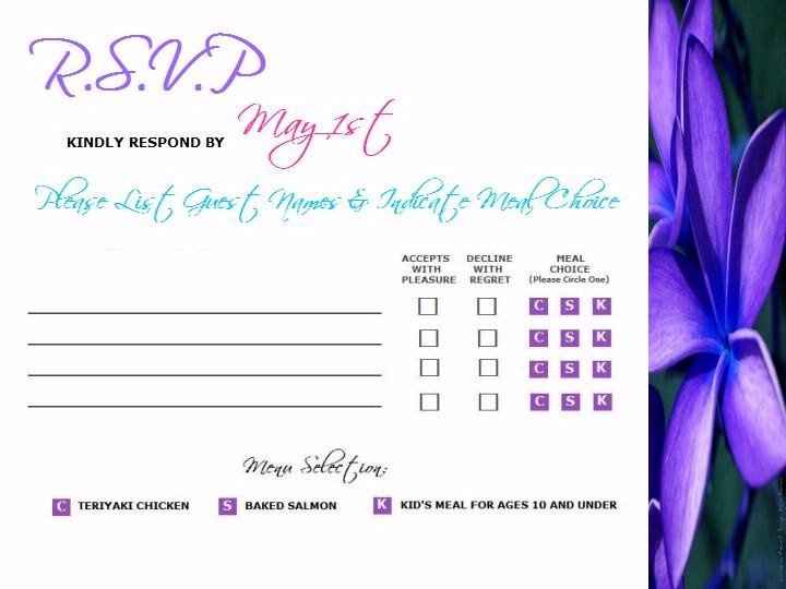 Which RSVP style do you like best?
