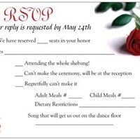 Drafts of RSVPs done...thoughts/corrections?