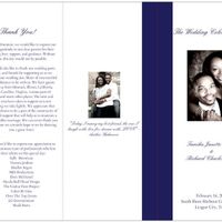 My Vistaprint Wedding Programs
