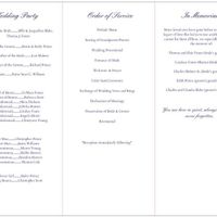 My Vistaprint Wedding Programs