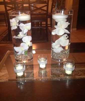 Submerged orchid/flower centerpiece pricing