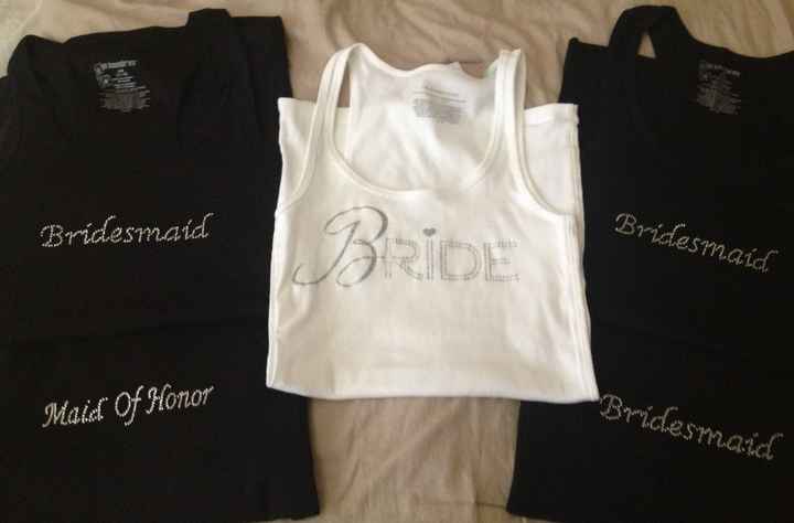 DIY Bridesmaids tanks are done (pics )