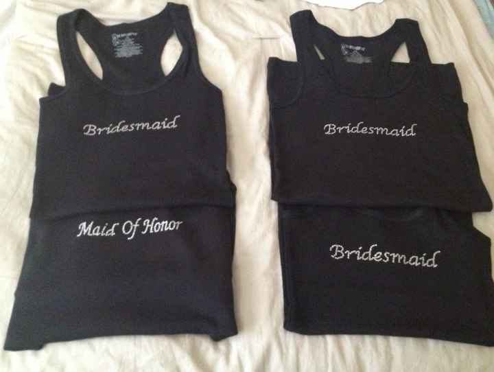 DIY Bridesmaids tanks are done (pics )