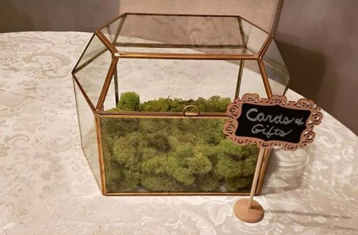 iso David Tutera glass frame card box - 1