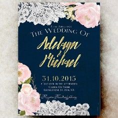 Navy Blue & Blush Wedding 13