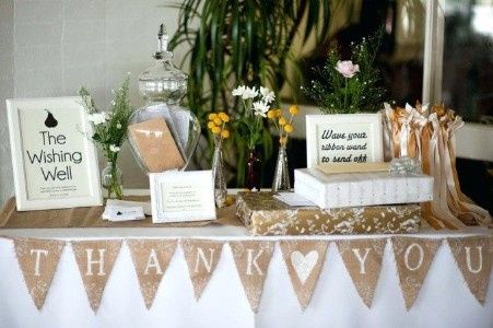 Funds/gift/cards table and your sign guest book table! 12