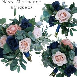 Navy Blue & Blush Wedding 24