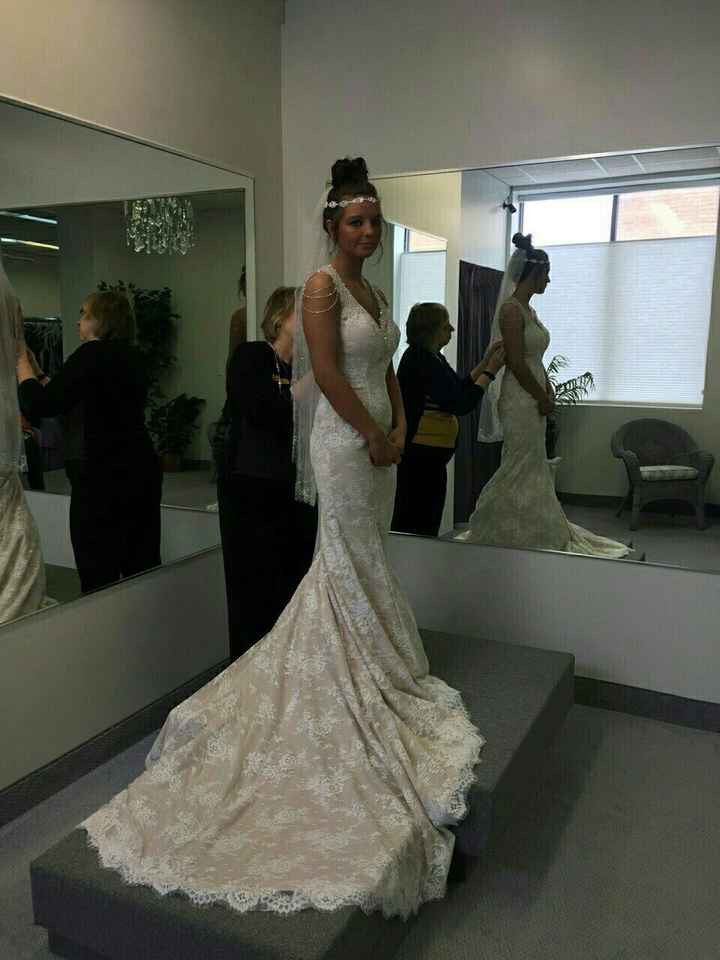 Tried my dress on!! :)