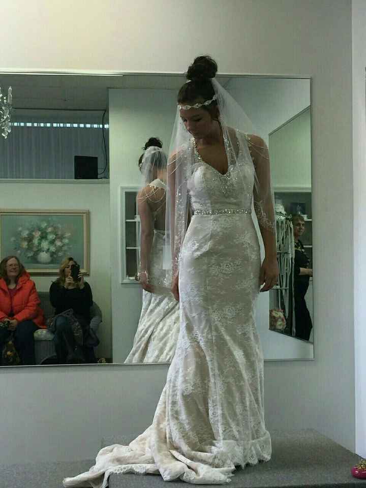 Tried my dress on!! :)