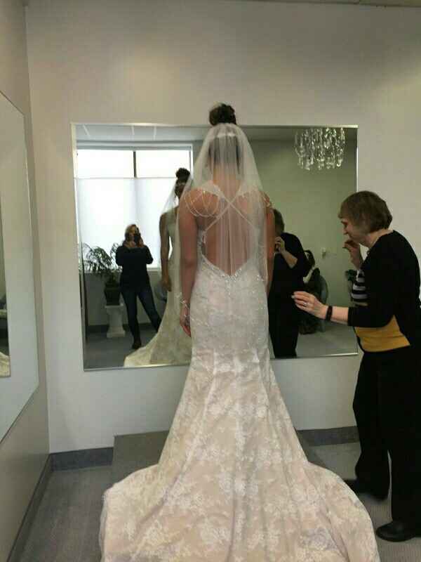 Tried my dress on!! :)