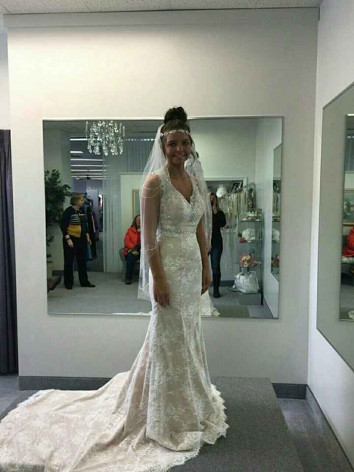 Tried my dress on!! :)