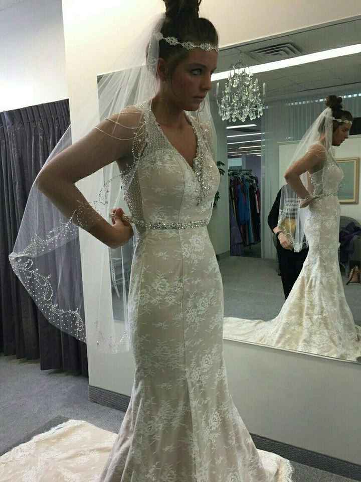 Tried my dress on!! :)