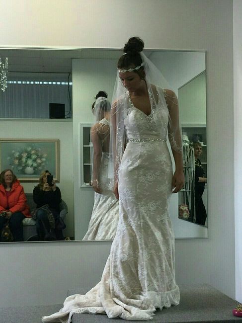 Tried my dress on!! :)