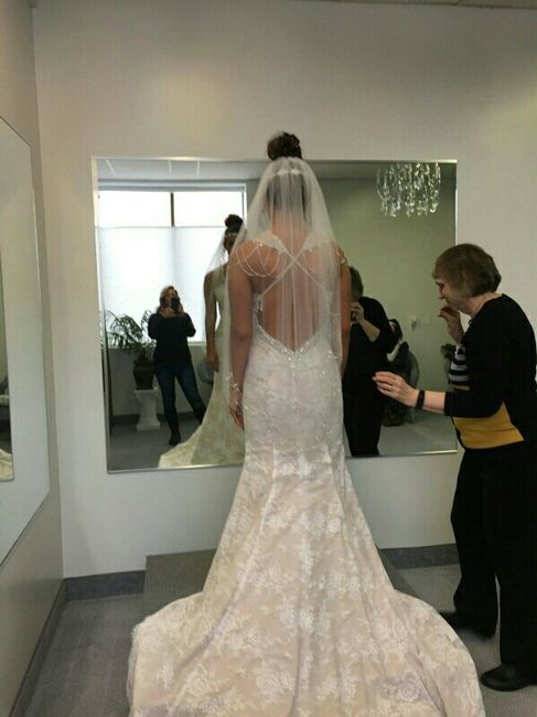 Tried my dress on!! :)