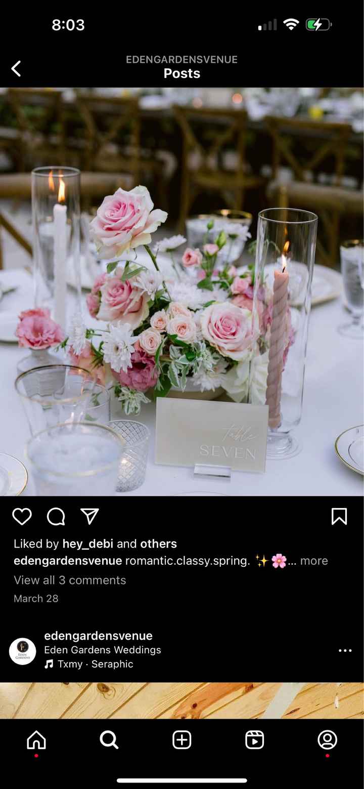 Wedding candle vase and candles - 1