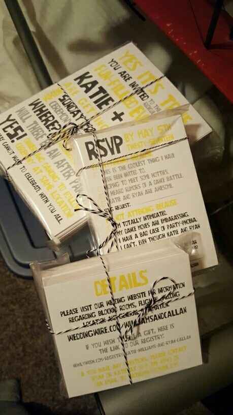 Our invites just came in!!