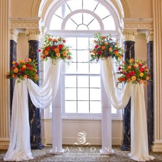 Share your ceremony floral arrangements!