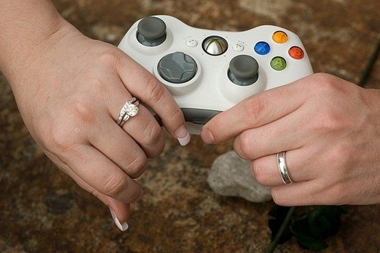 Video game wedding pictures