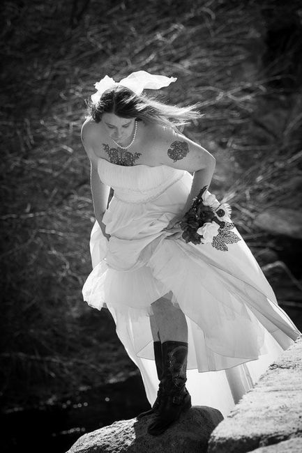 Wedding dress photoshoot (pictures included)