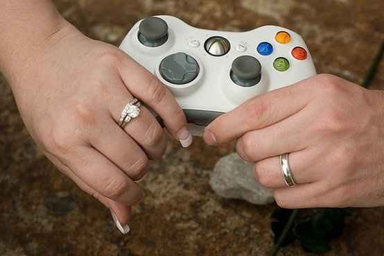 Video game wedding pictures