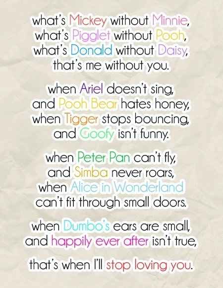 Favorite Disney Quotes for Wedding