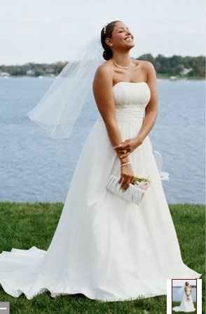 I am offically the owner of a wedding dress!