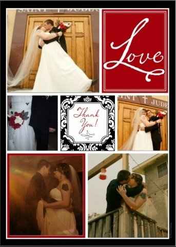 Thank you card help- ladies please tell me what you think