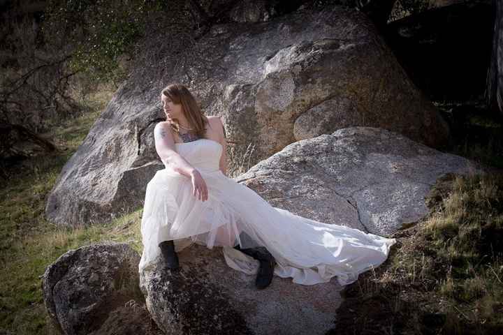 Wedding dress photoshoot (pictures included)