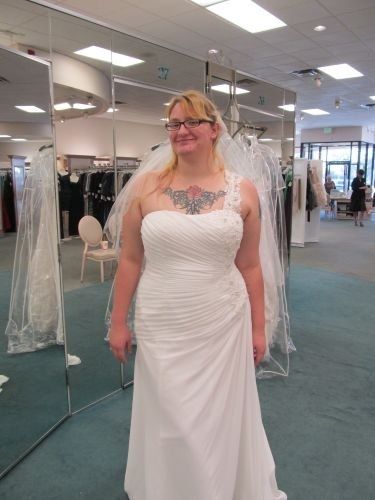Show me the "almost" dress