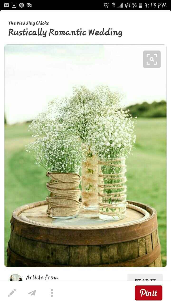 Trial center pieces.....