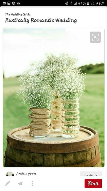 Trial center pieces.....