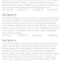  Premium bar package or more guest? - 1