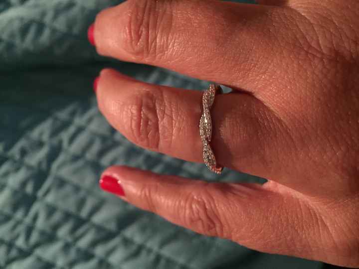 Wedding Band for Unique E-ring?