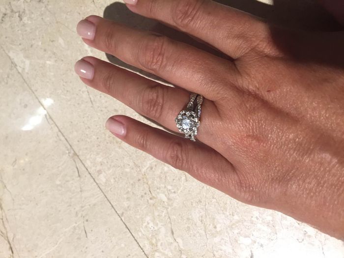 Wedding Band for Unique E-ring?