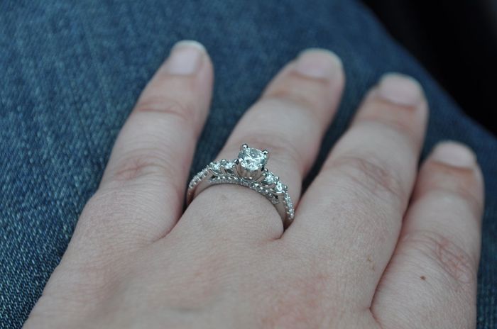 I'd love to see everyone's engagment rings.