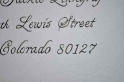 I'm feeling devious, found a happy medium between calligraphy and the printer.
