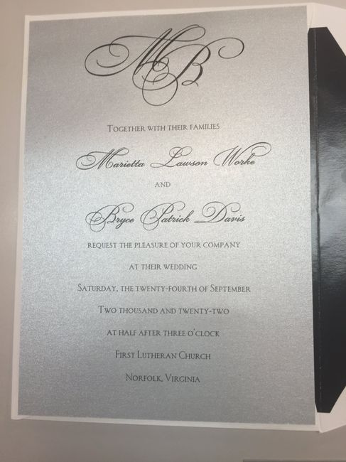 Where did you get your wedding invitations? 1