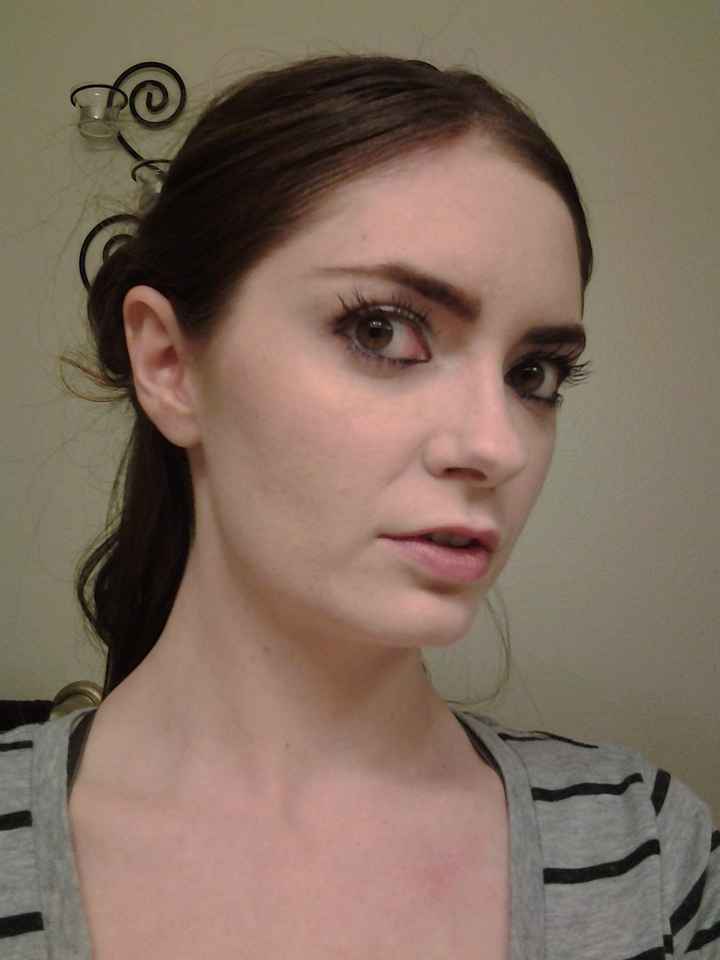 First Hair trial with DIY makeup trial.