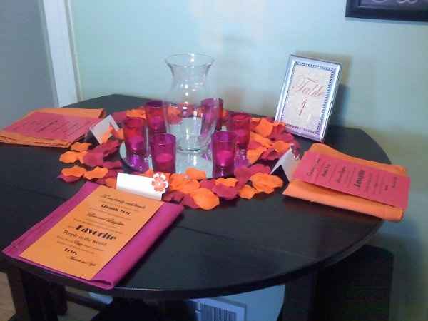 Centerpiece/Table Mock-up....Thoughts? Opinions?