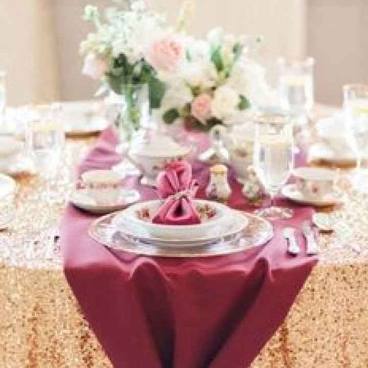  No inspiration for tables: Rose gold and burgundy? - 3
