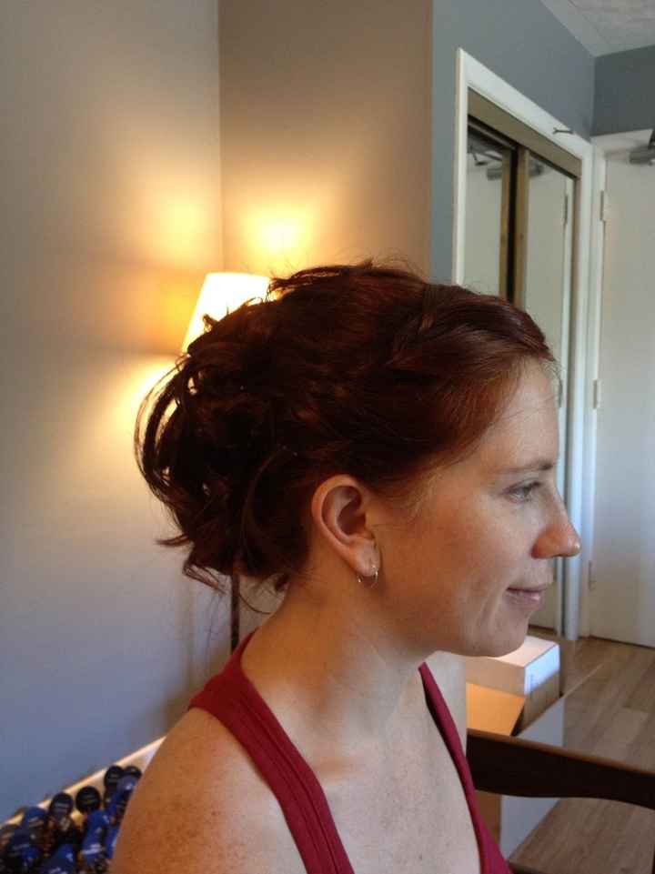 Final Dress Fitting and Hair Trial...Pics :)