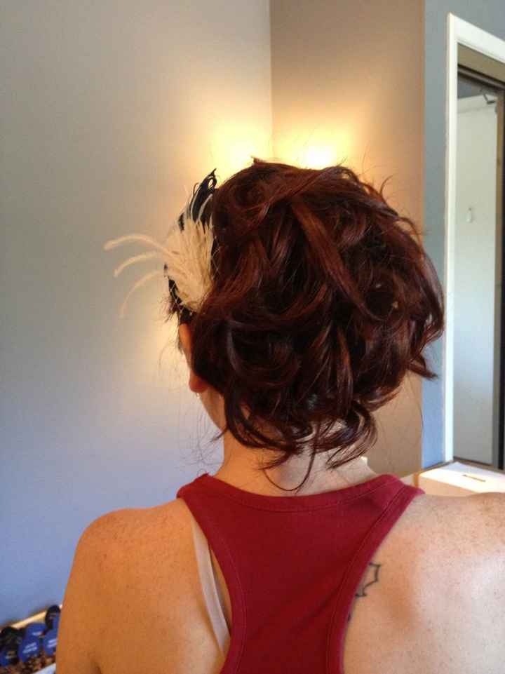 Final Dress Fitting and Hair Trial...Pics :)