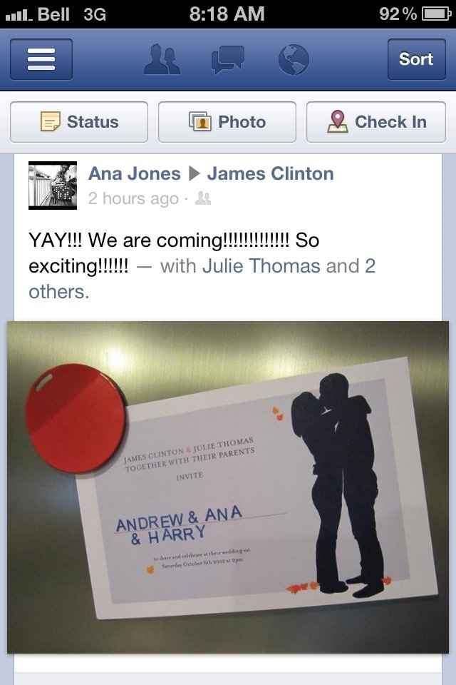 People are receiving Invites Yay!